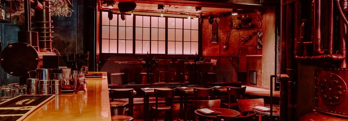 A room set up for a private event